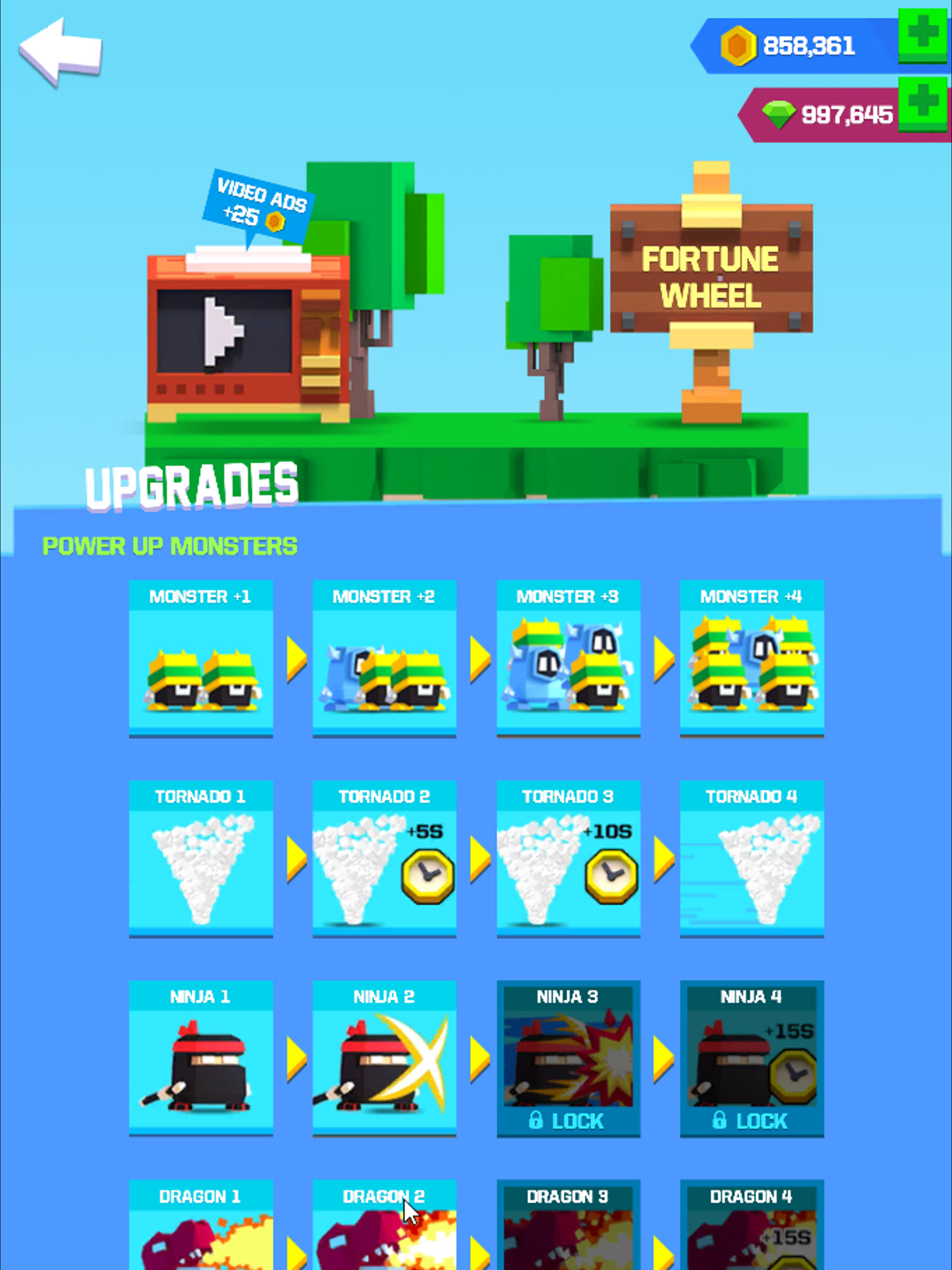 Monster Rush Game Screenshot