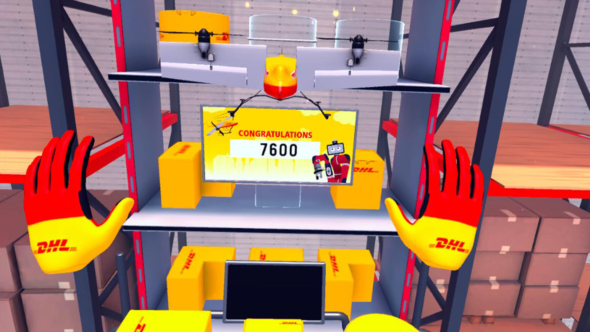 Скриншот игры DHL Box Stacker Pro