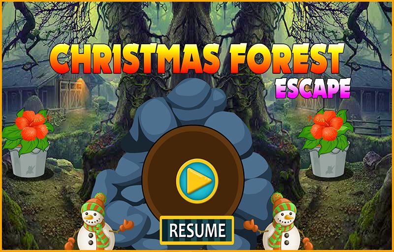 Screenshot of Best Escape 106 Christmas Forest Escape Game