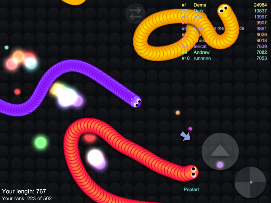 Snake Snither Battle IO 2017 Game Screenshot