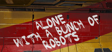 Banner of Alone With a Bunch of Robots 