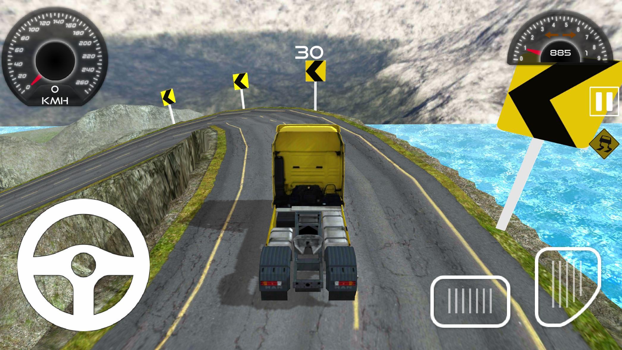Cuplikan Layar Game Twisty Truck Driver