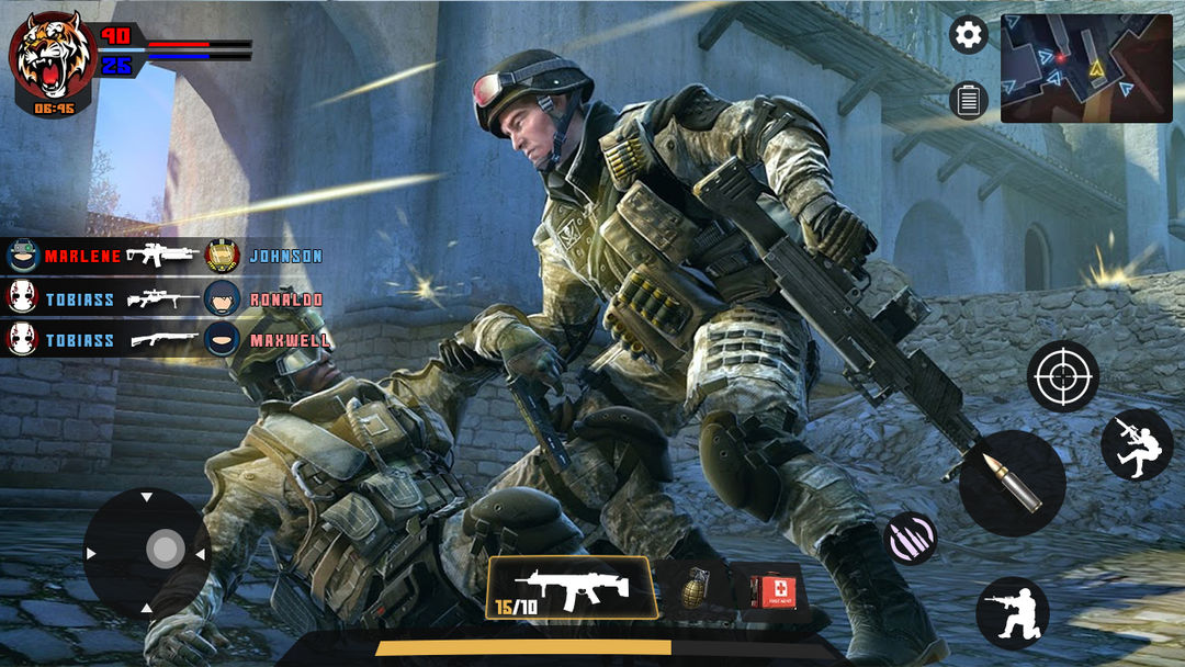 Screenshot of Battle Shooting Mission Game