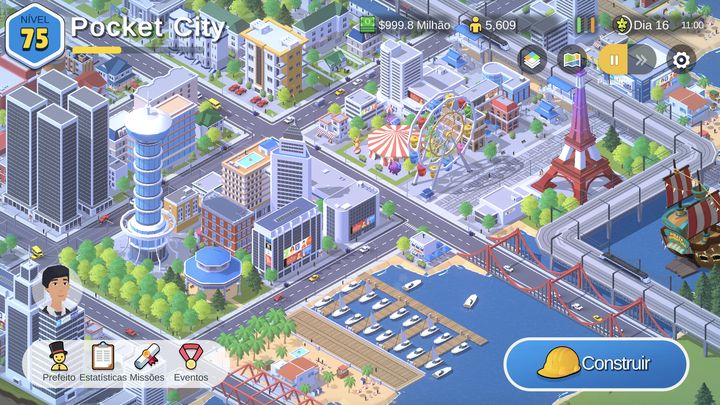 Screenshot 1 of Pocket City: Cidade de Bolso 2 