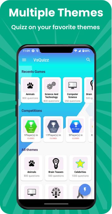 Screenshot of Vsquizz: Live quiz challenge