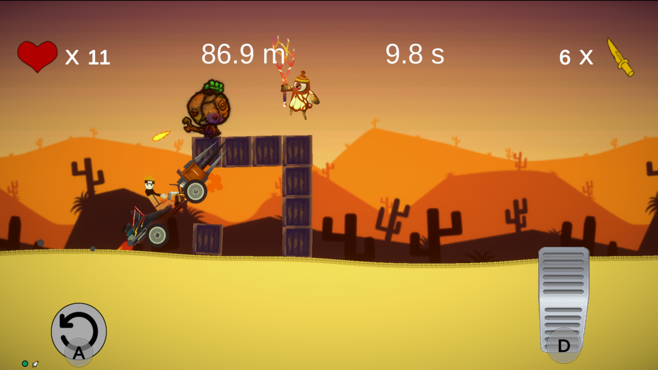 Cuplikan Layar Game Stickman Racer: Earn to Die 2D