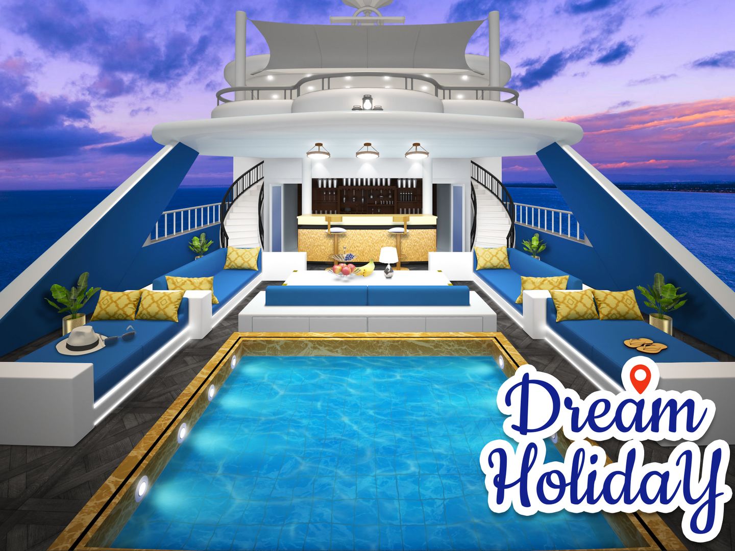 Screenshot of Dream Holiday - Travel home design game