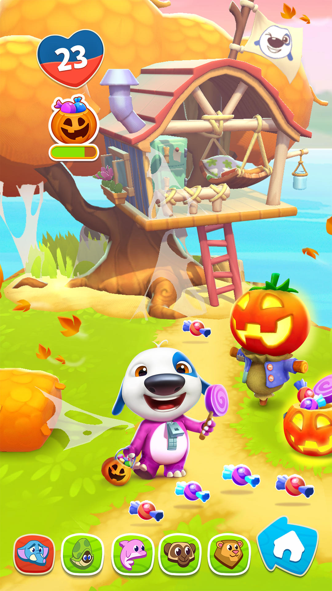 Cuplikan Layar Game 我的汉克狗：海岛