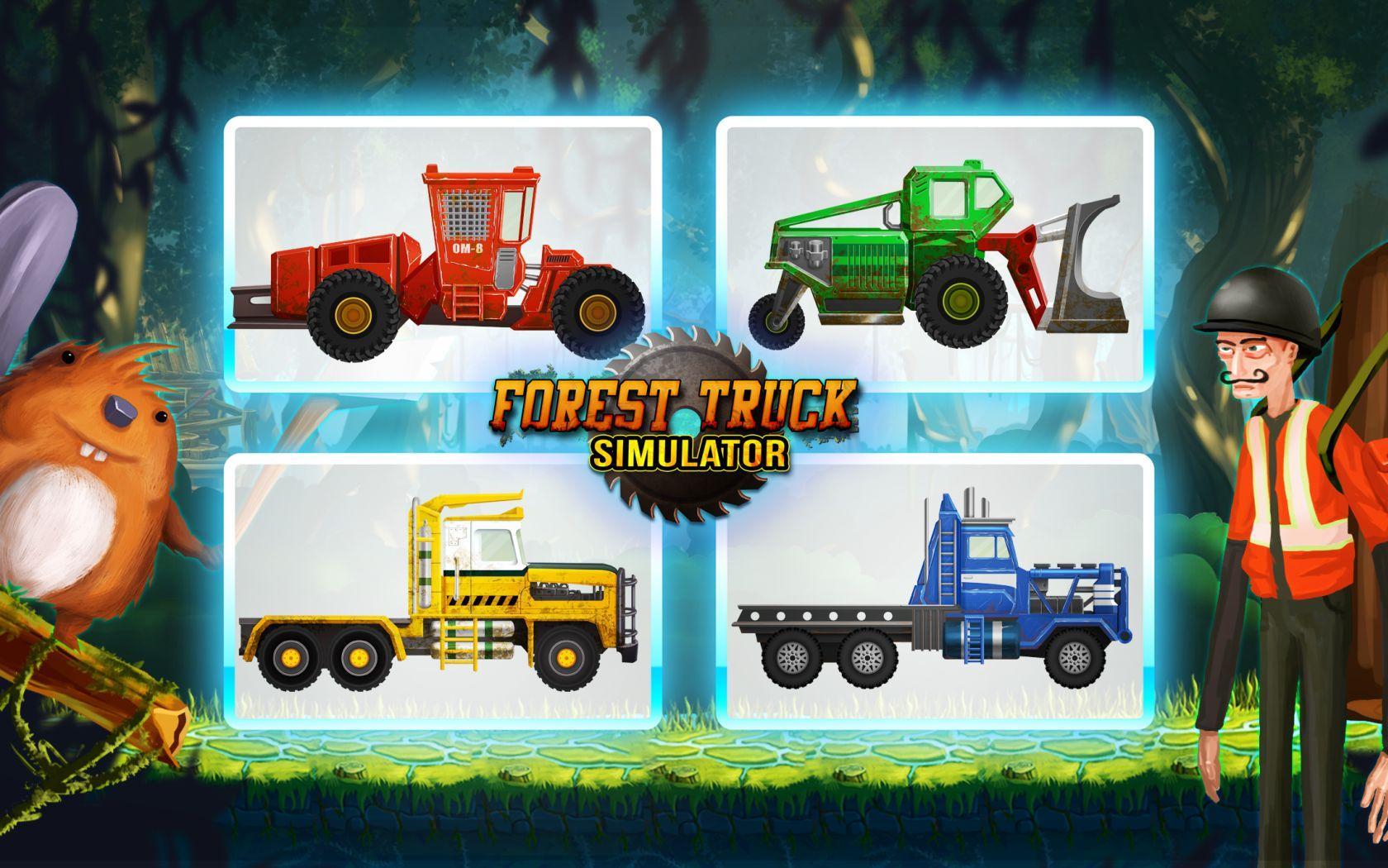 Screenshot 1 of Forest Truck Simulator: 오프로드 및 통나무 트럭 게임 3.62
