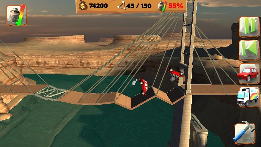 Bridge Constructor Playground  게임 스크린 샷