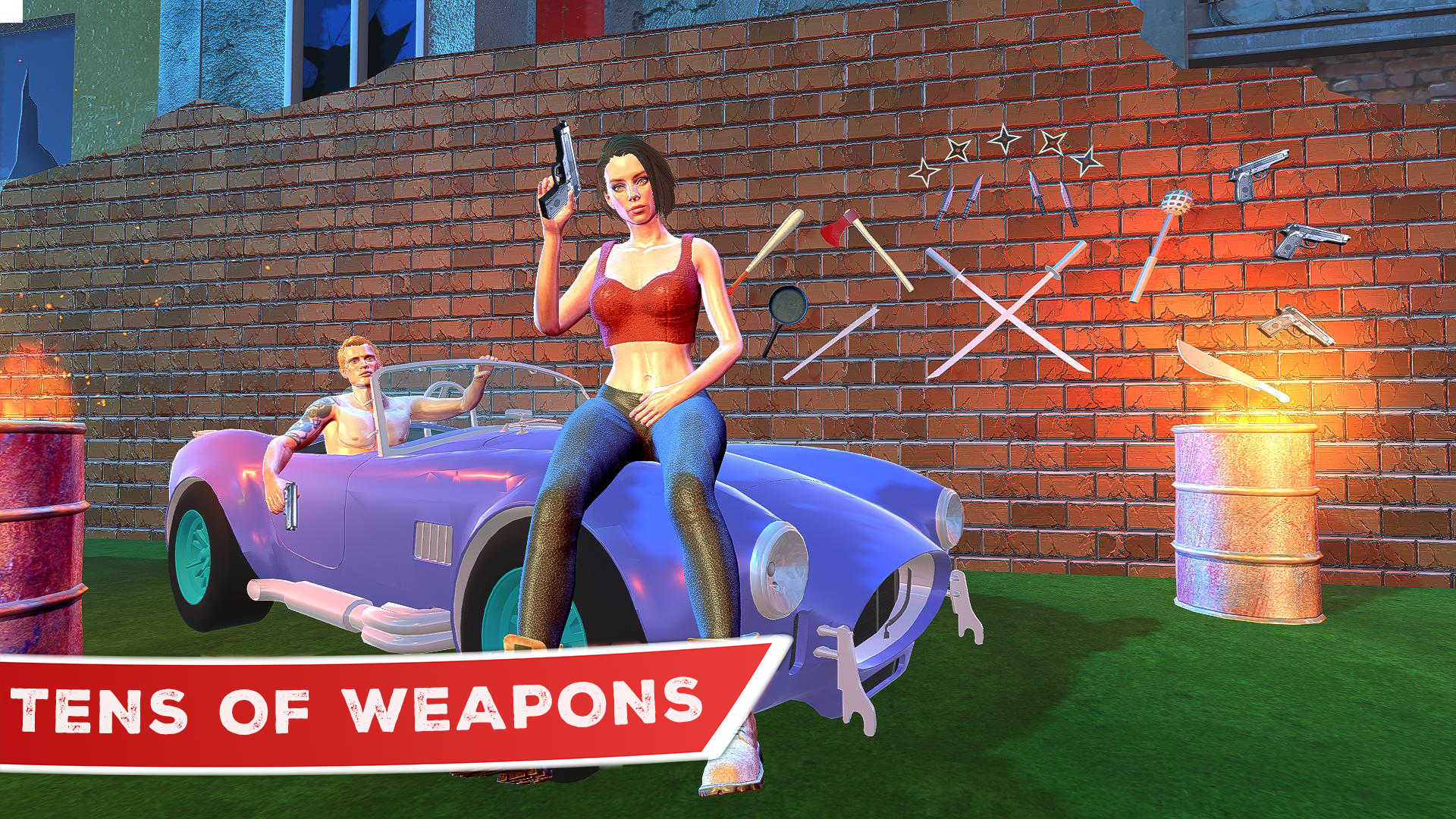 Revenge of Akuras City Fighter Game Screenshot