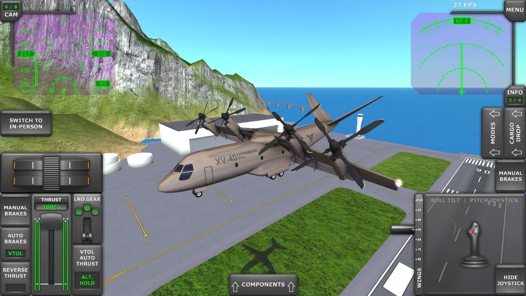 Screenshot of Turboprop Flight Simulator