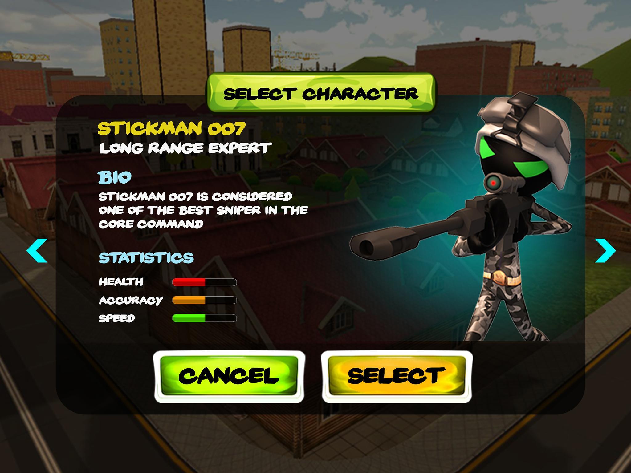 Stickman Sniper Squad 2017 Game Screenshot