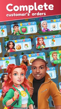 Joy Cafe: Tasty Merge Games Game Screenshot