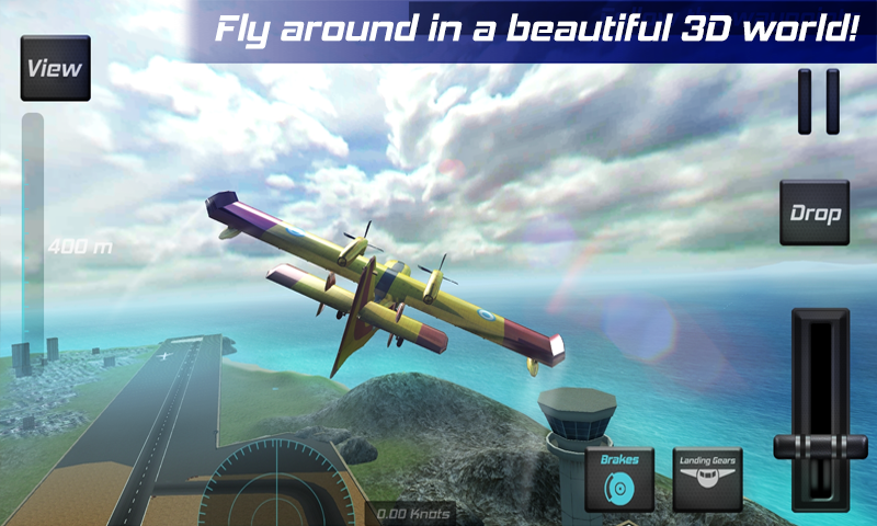 Screenshot 1 of Simulator Penerbangan Percontohan Nyata 3D 1.6