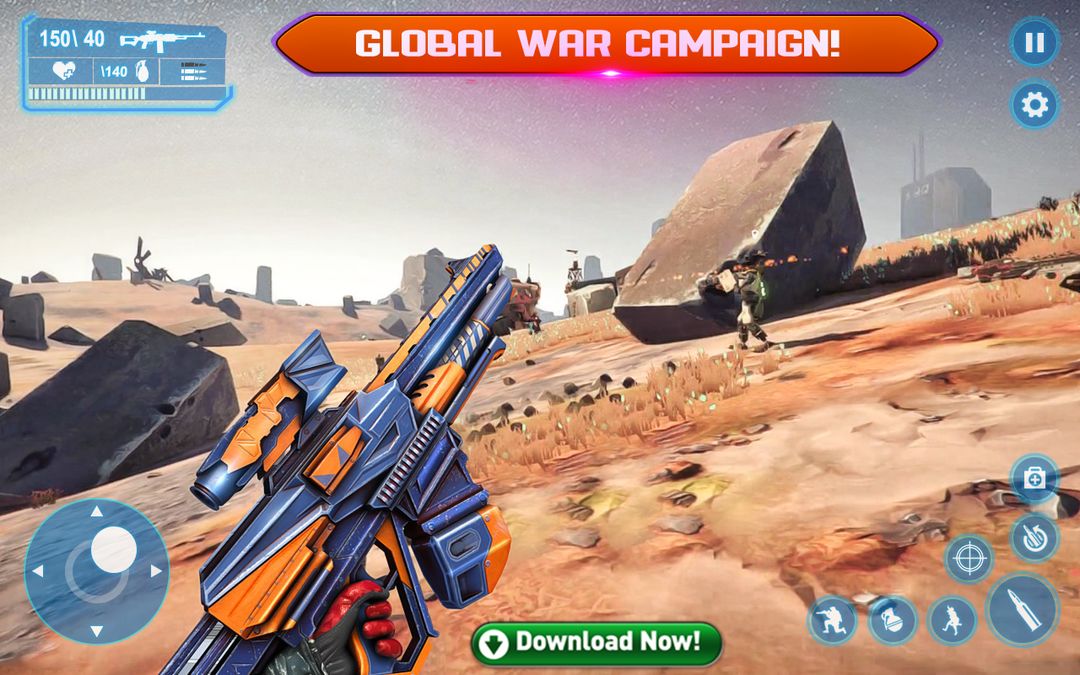 Sci-Fi Cover Fire – 3D Offline Shooting Games screenshot game