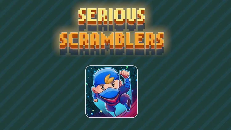 Screenshot of the video of Serious Scramblers