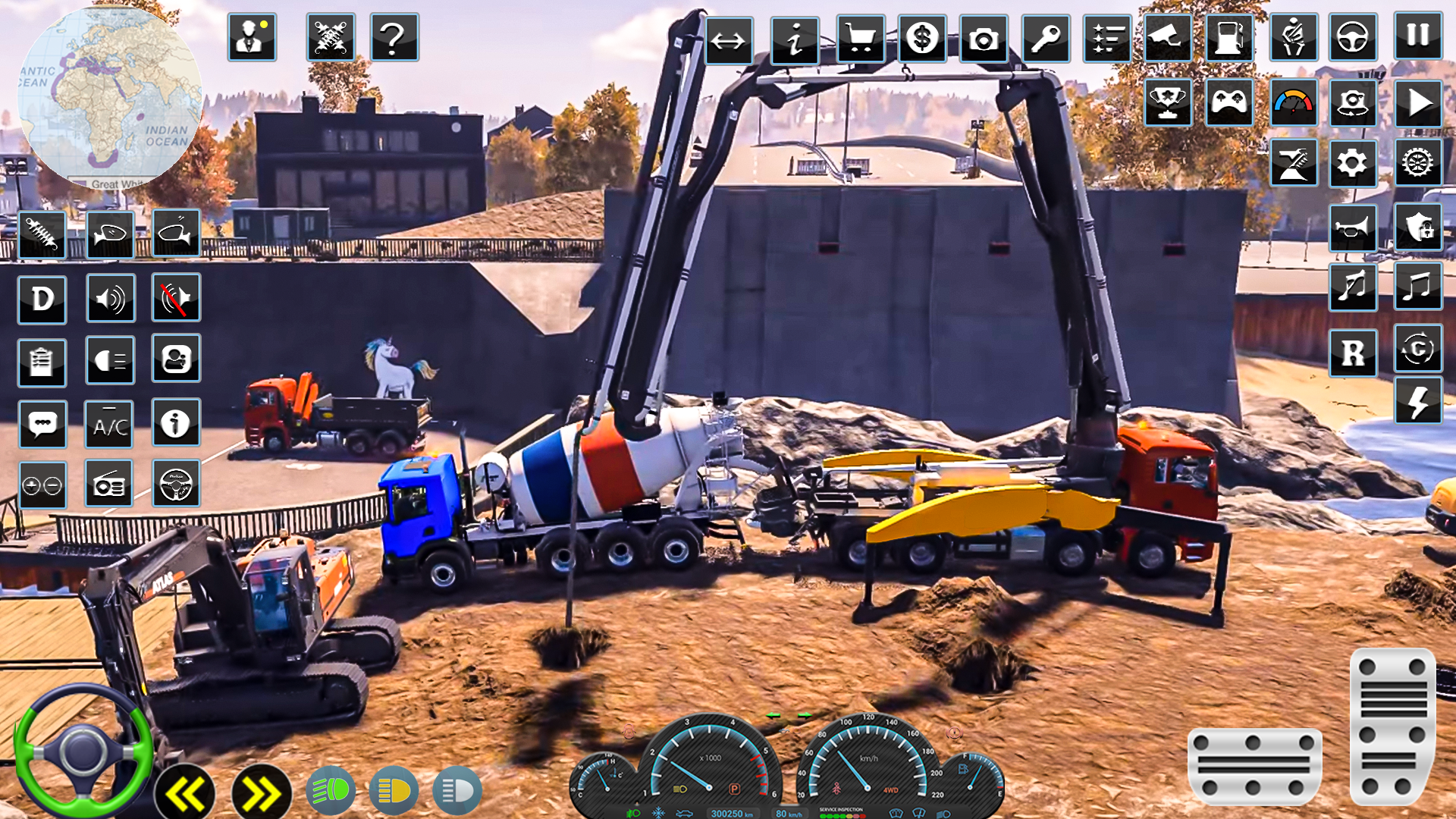 Captura de Tela do Jogo Bridge Construction JCB Game