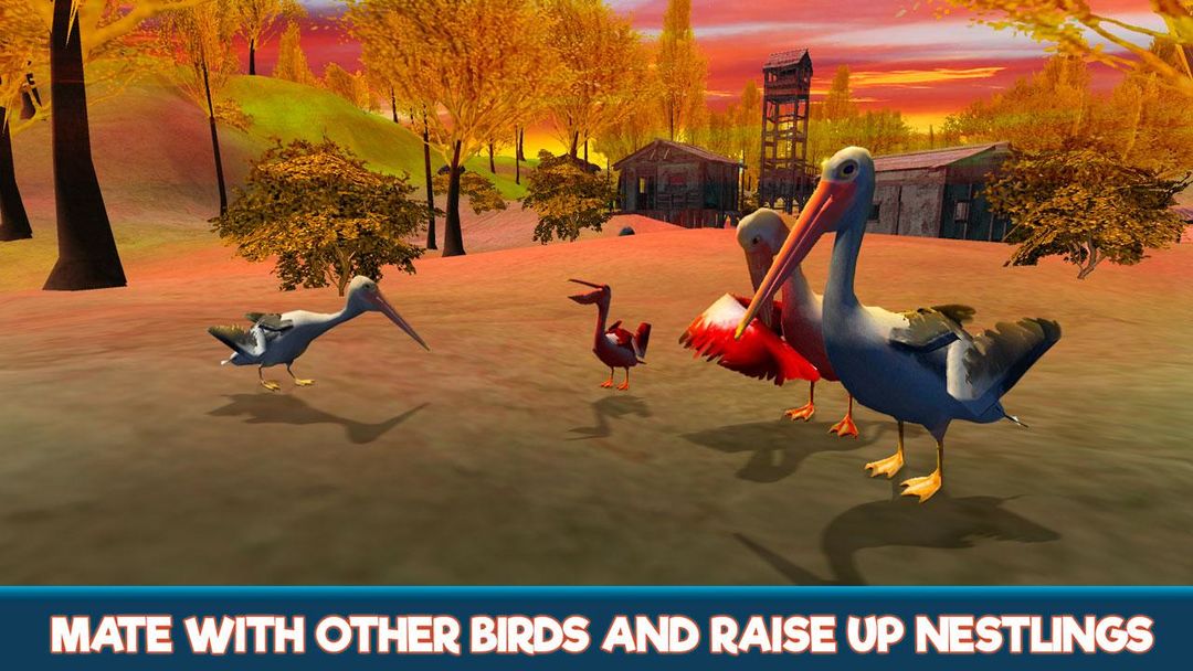 Pelican Bird Simulator 3D 게임 스크린 샷