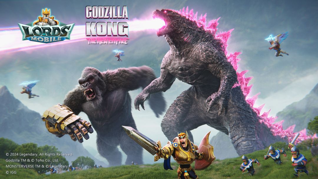 Lords Mobile Godzilla Kong War ภาพหน้าจอเกม