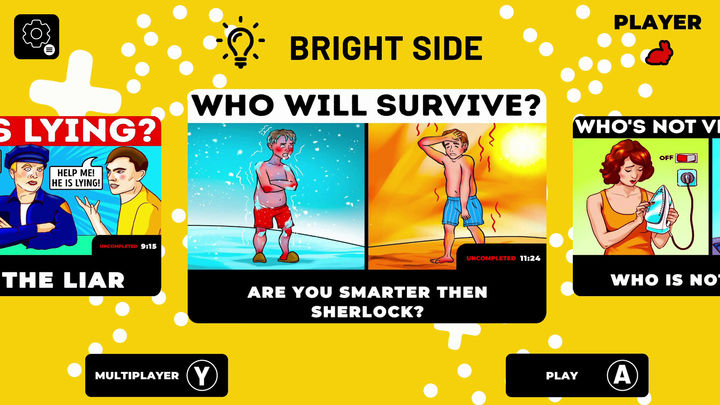 Screenshot 1 of Bright Side: Riddles and Puzzles 
