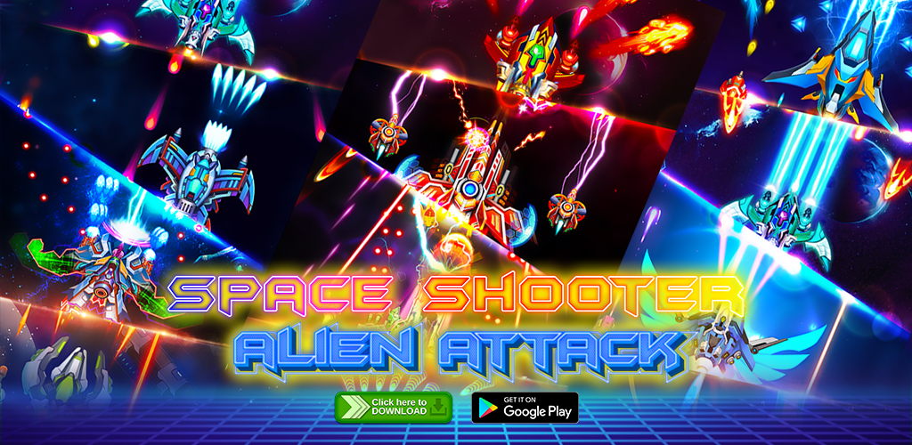 Space Shooter - Alien Attack 비디오 스크린샷