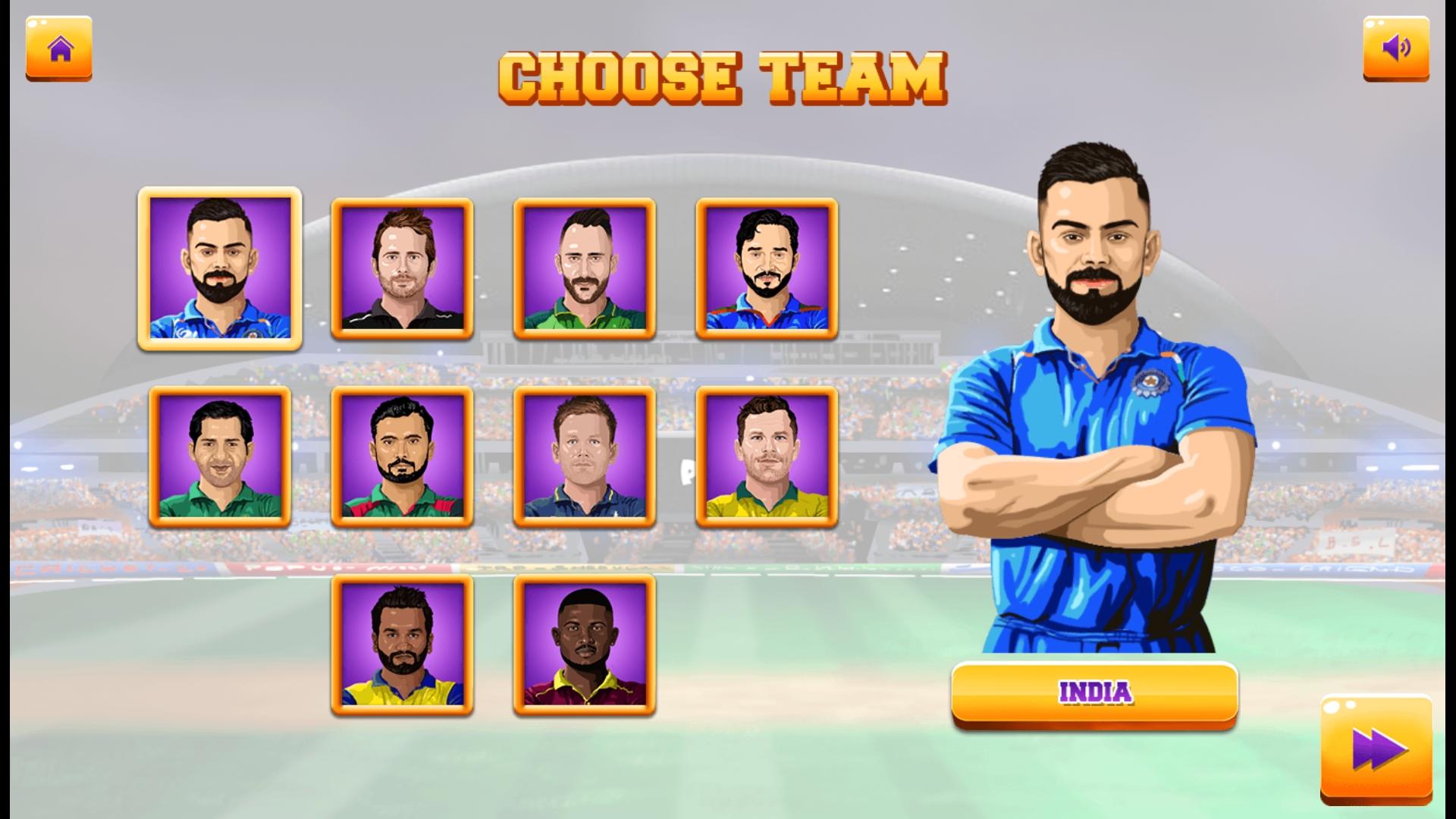 Screenshot of Real World Cup Cricket Game