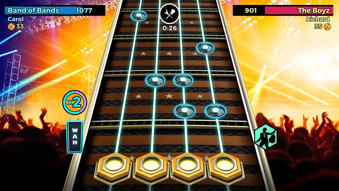 Screenshot of Guitar Band Battle
