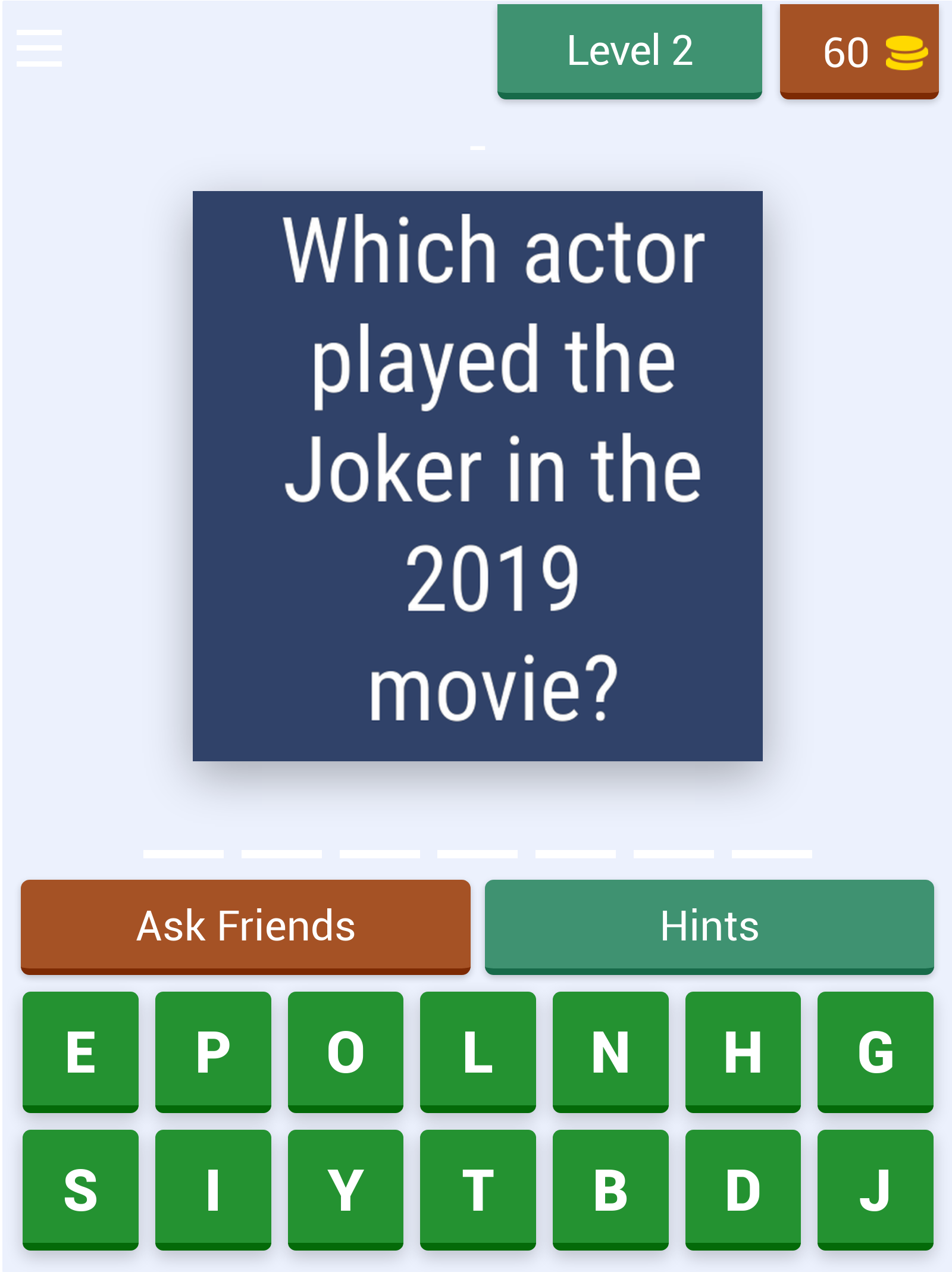 CineQuiz 2023 Game Screenshot