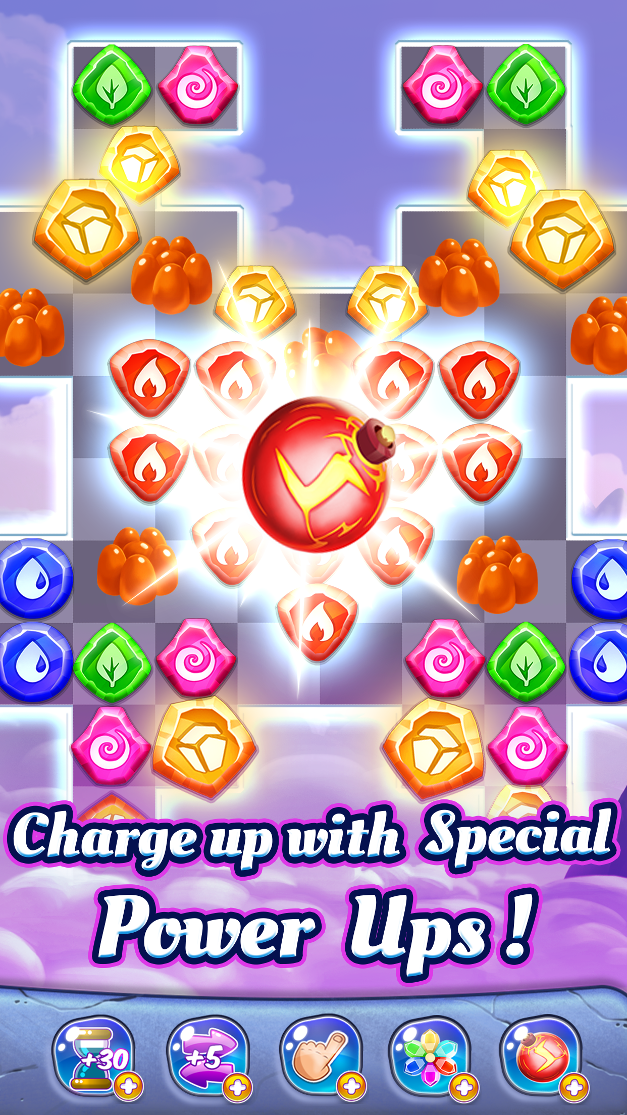 Gem Quest Match 3 Game Screenshot
