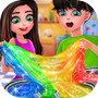 Glitter Six Gallon Slime Rainbow Squishy