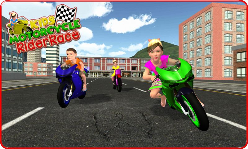Kids MotorBike Rider Race 3D遊戲截圖