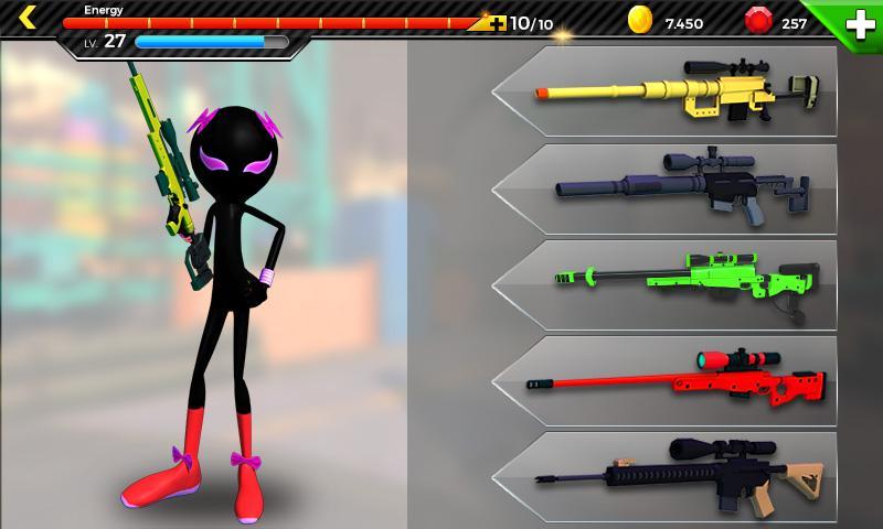 Cuplikan Layar Game Stickman Battle : Online Shooter 3D