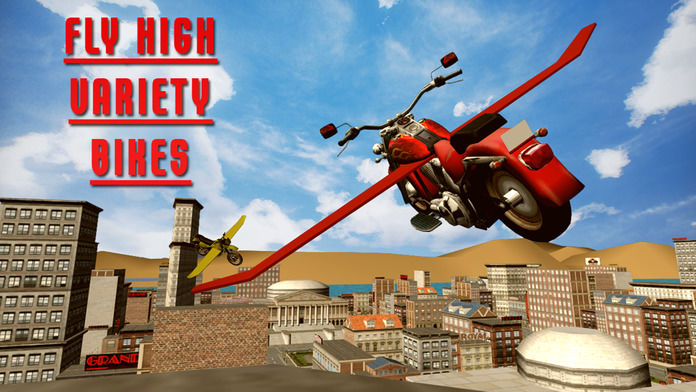Flying Bike Simulator : New Driving Moto Rider 게임 스크린 샷