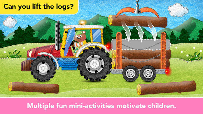 Captura de Tela do Jogo Kids Vehicles Fire Truck games