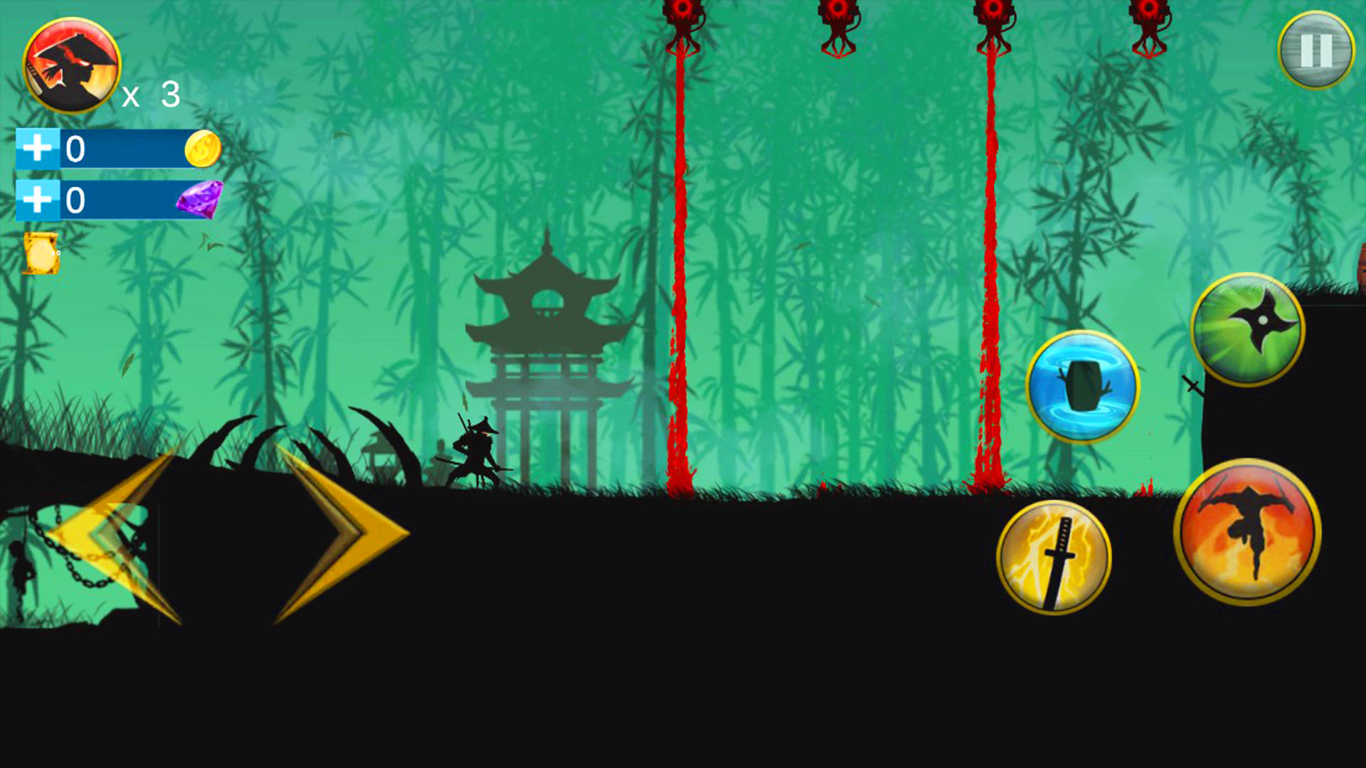 Shadow Samurai : Ninja Revenge Game Screenshot