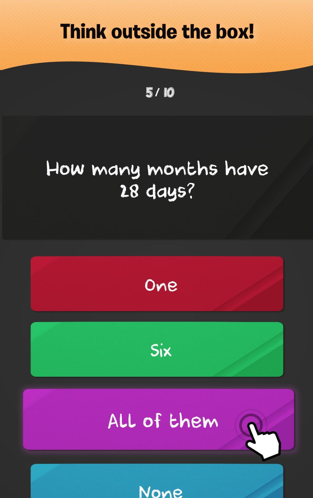 Riddles Test - 500 Brain Games Game Screenshot