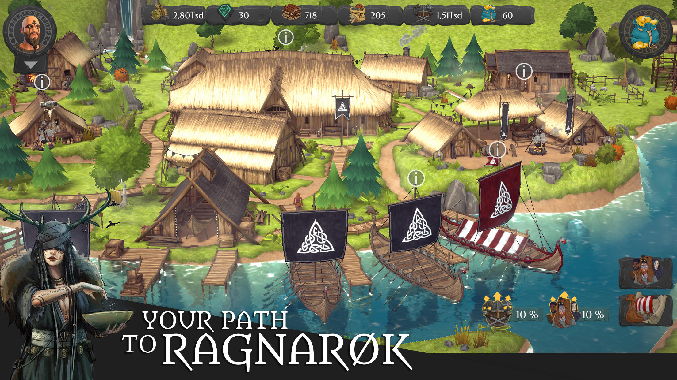 Guerra Nômade RPG de Sobrevivência Viking versão móvel andróide