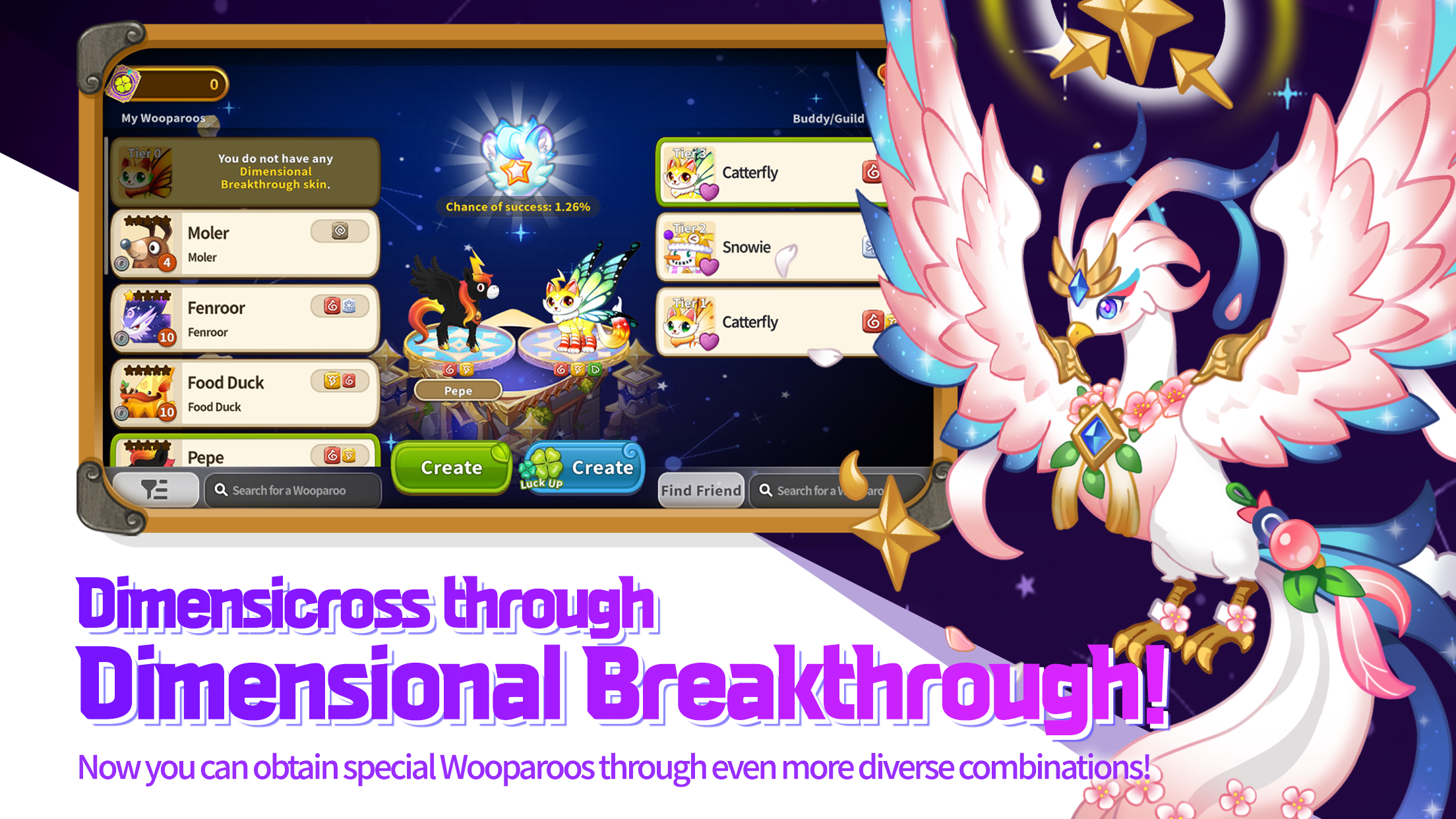 Wooparoo Odyssey-Build & Breed Game Screenshot