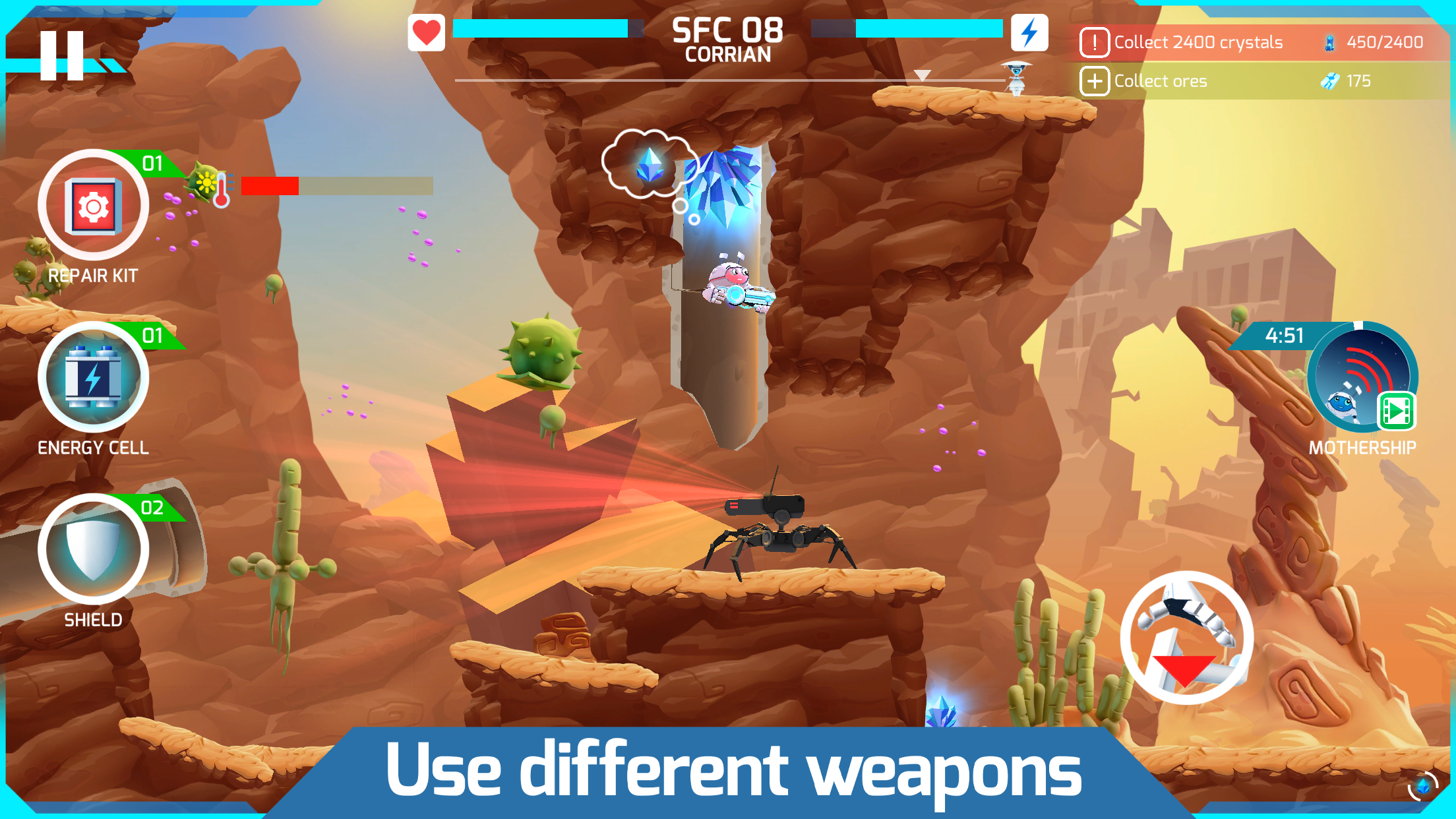 Mike the Planet Miner Game Screenshot