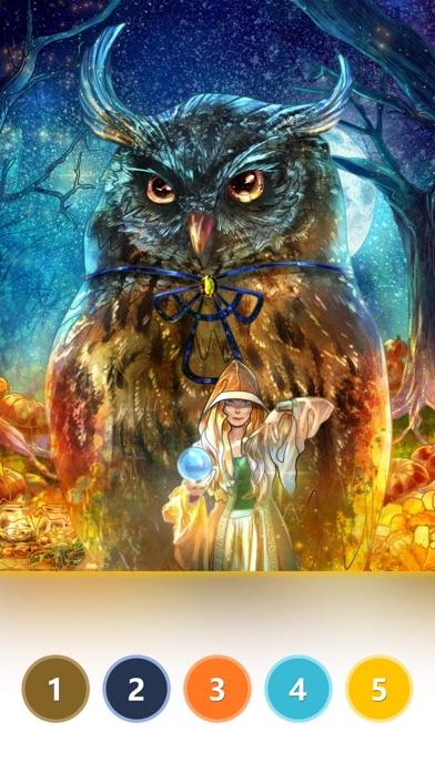 Tap Color: 秘密花园数字涂色游戏 Game Screenshot