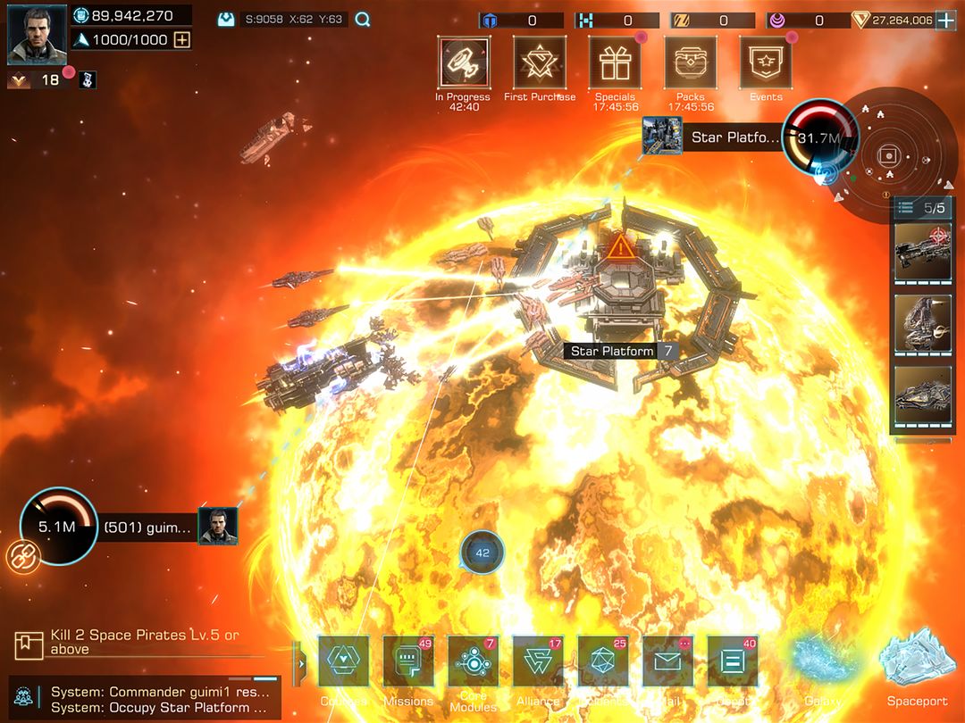 Infinite Galaxy screenshot game