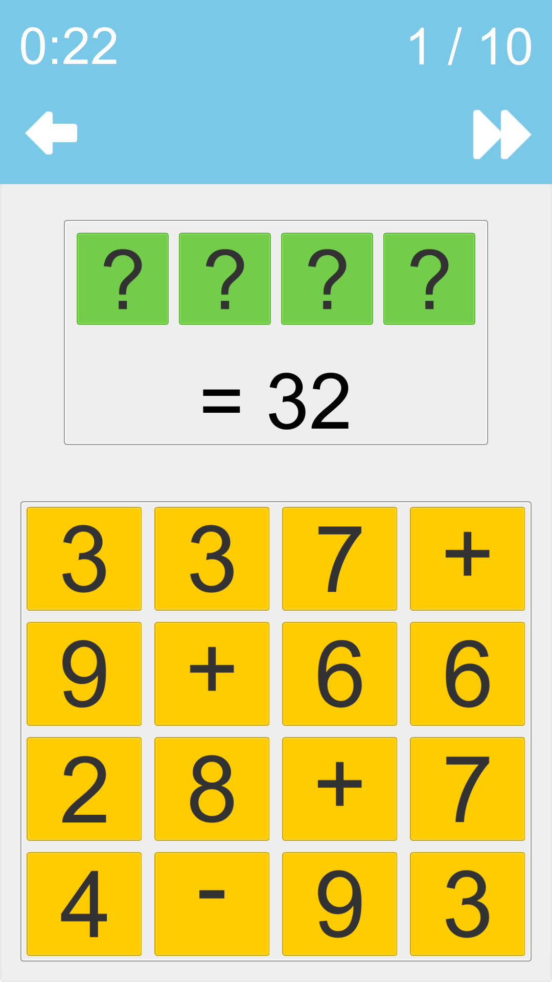 Cuplikan Layar Game Arithmetic Explore