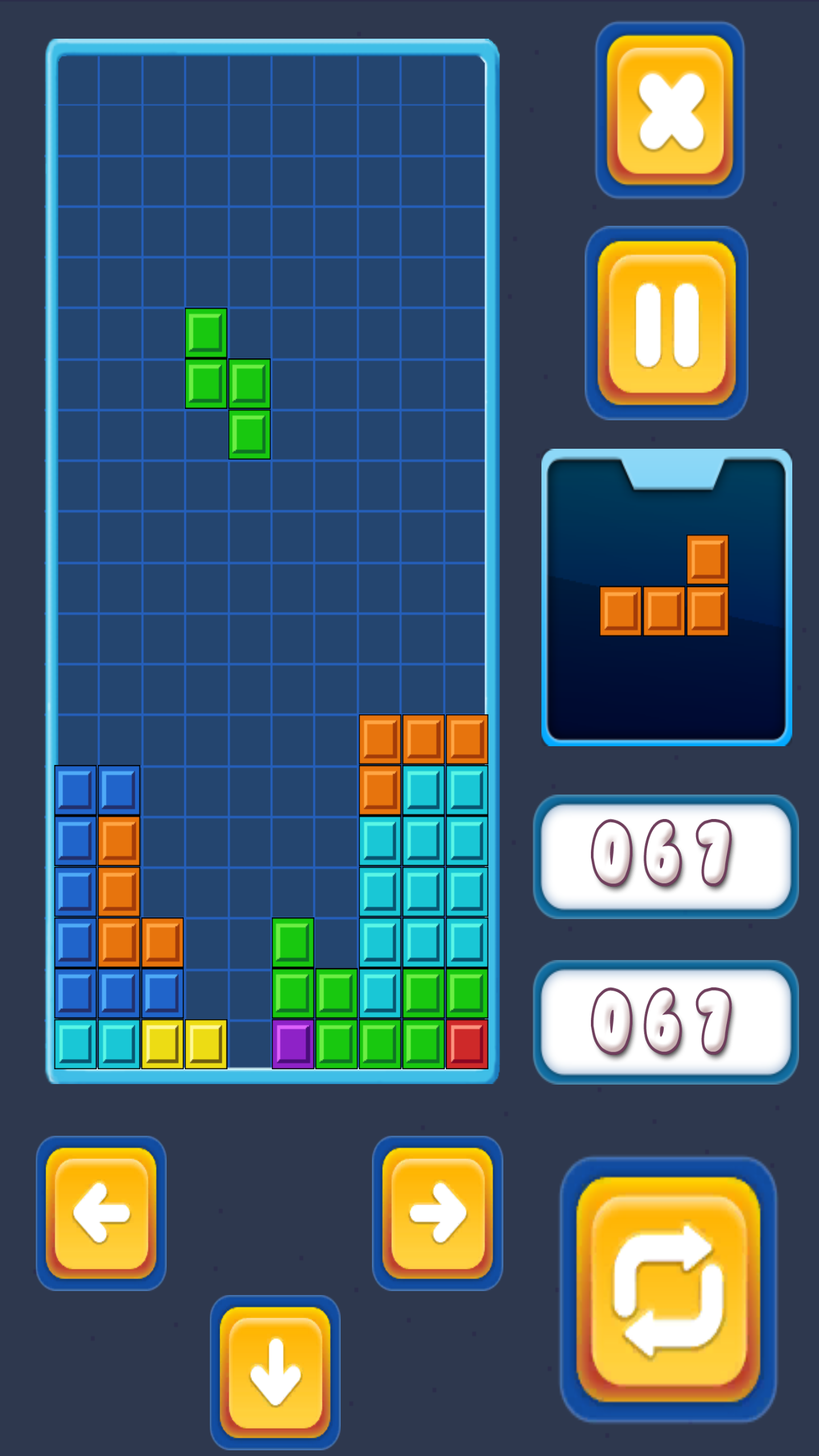 Brick Classic Tetris Game Screenshot