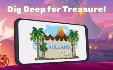 Volcano Digger Game Screenshot