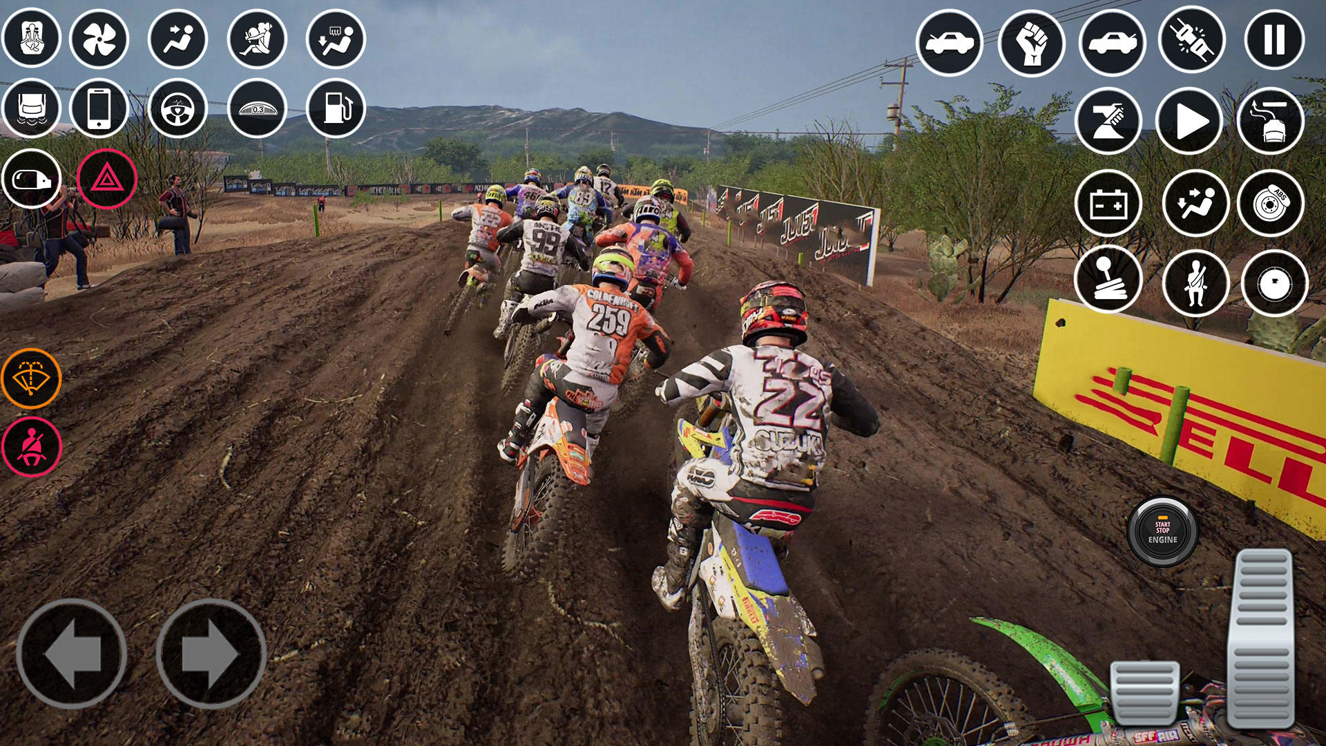 Screenshot of Motocross Game Bike MX Racing