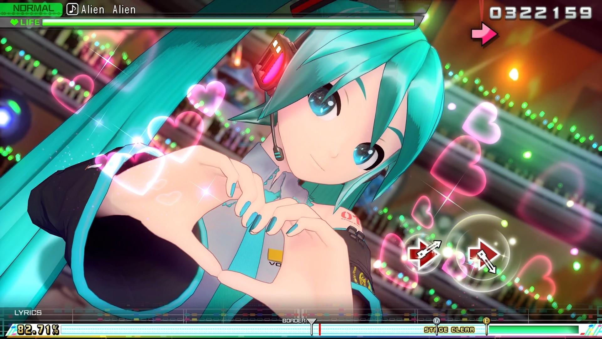Screenshot of Hatsune Miku: Project DIVA Mega Mix+