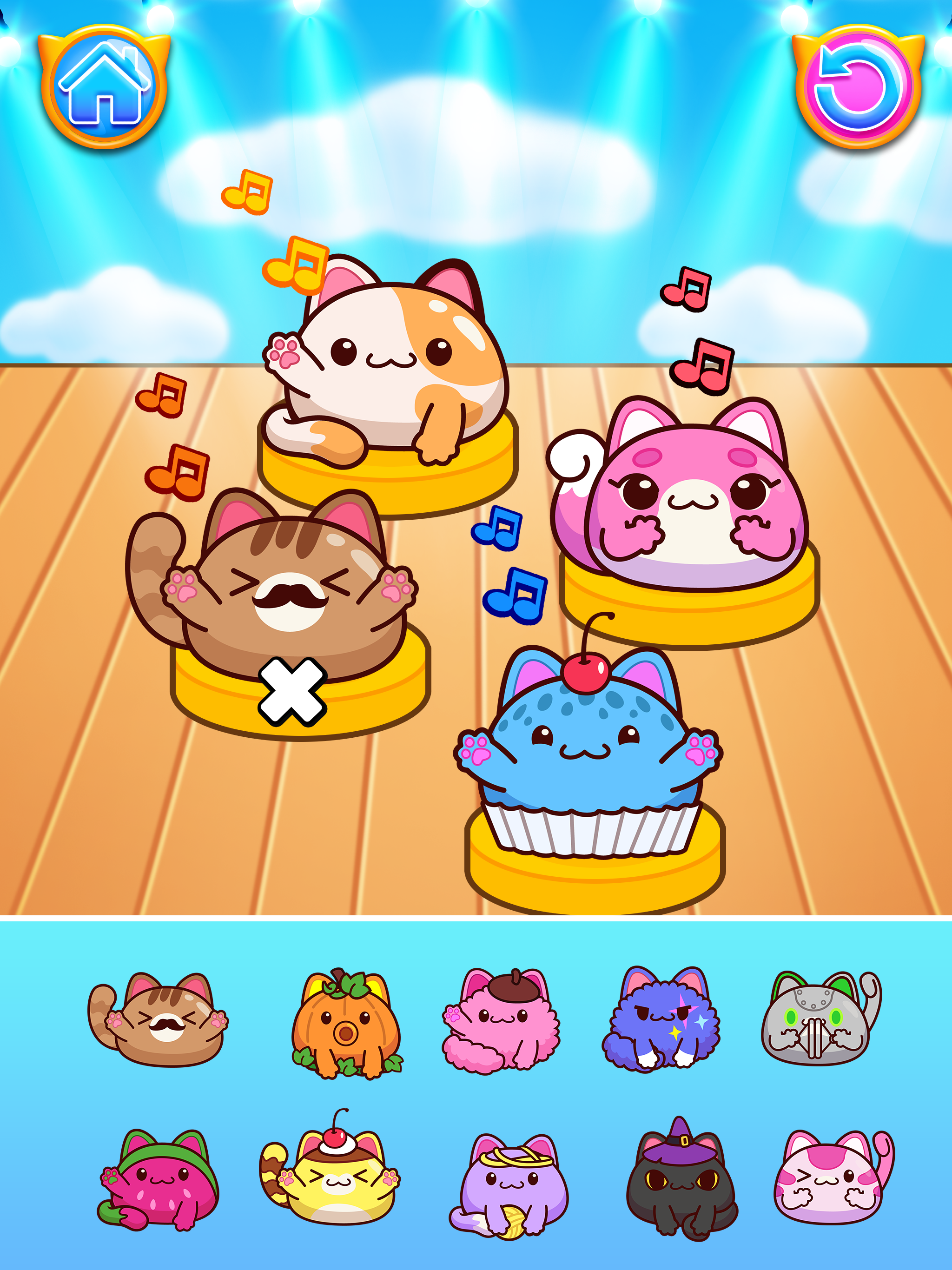 SnugBoo Music Beats Cute Kitty 게임 스크린샷