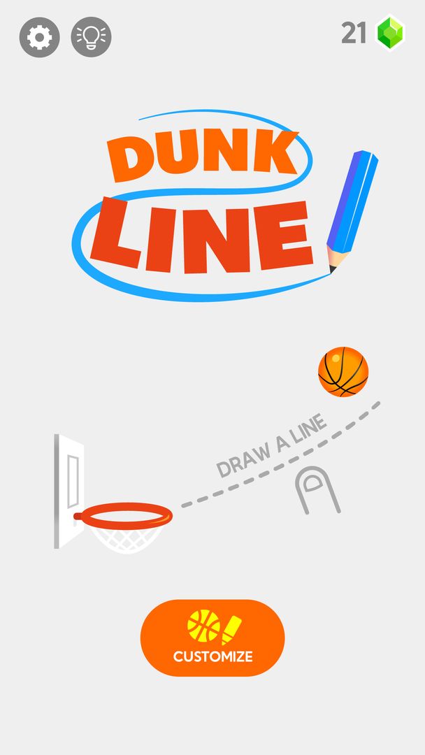 Screenshot of Dunk Line