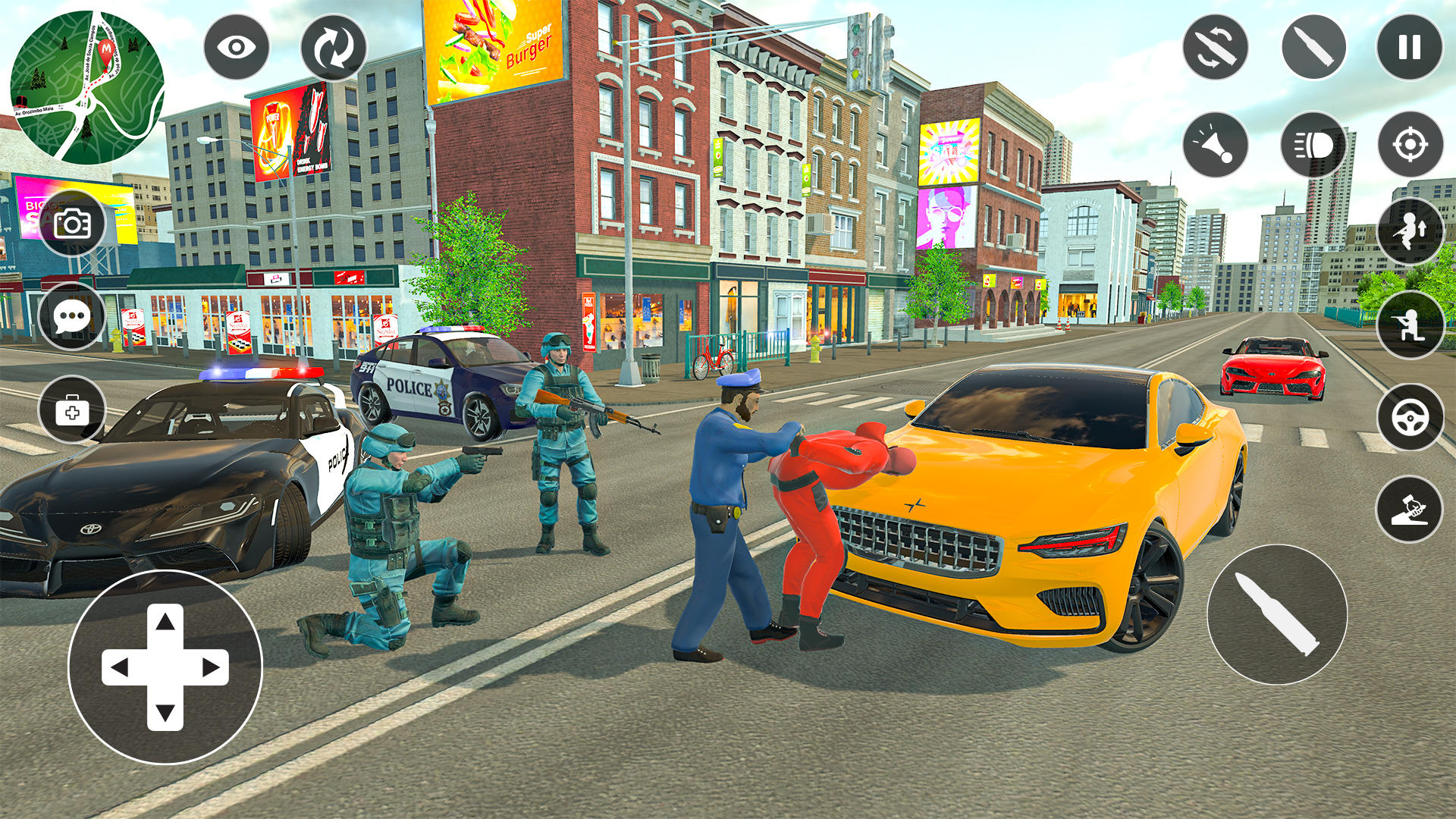 Police Chase Games: Crime City Game Screenshot